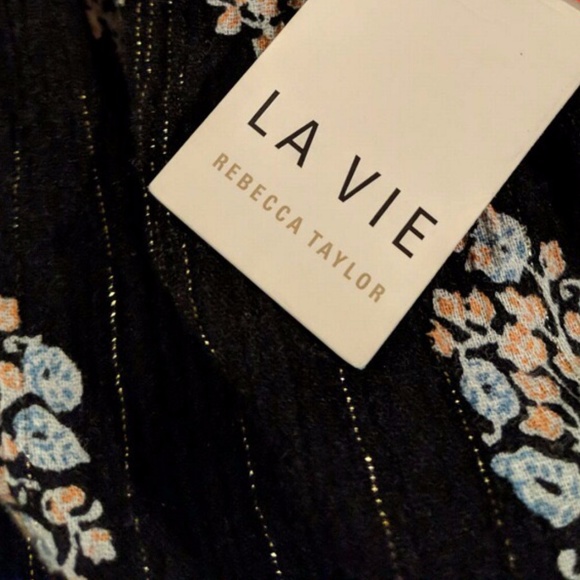 NWT La Vie Rebecca Taylor Floral Wide Leg Palazzo - Picture 6 of 6